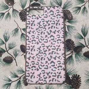 Source Unknown Pink and Black Animal Print Phone Case